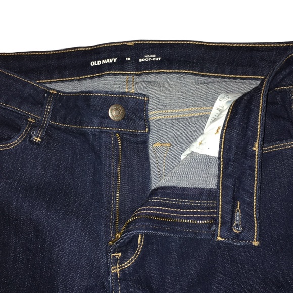 Old Navy Bootcut Mid-Rise Dark Blue Denim Stretch Jeans - Women’s 10 - Picture 2 of 13